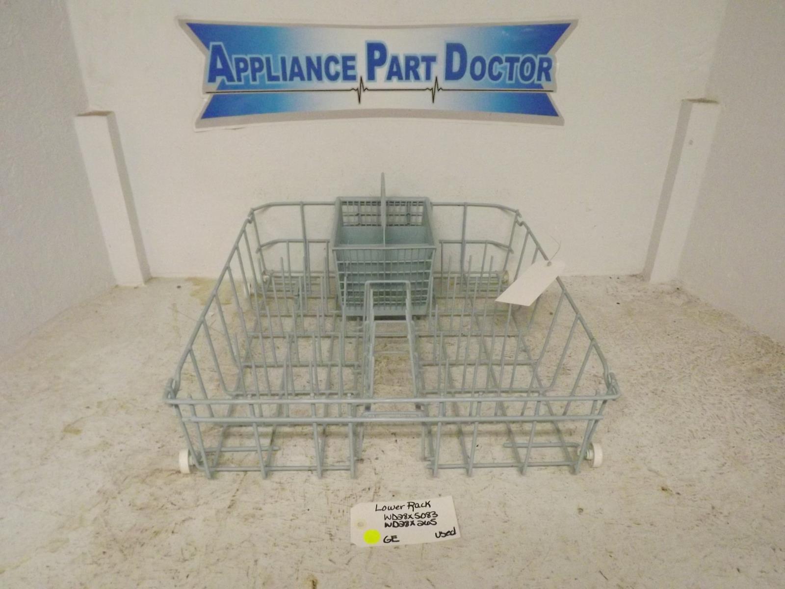 GE Dishwasher WD28X5083 WD28X265 Lower Rack Used GE Dishwasher WD28X5083 WD28X265 Lower Rack Used